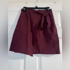 Size Small Loft Burgundy Shift Skirt